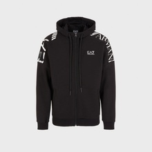 EA7 EMPORIO ARMANI TRAIN LOGO SERIES M T-TOP HOODIE FZ EXT LOGO 6RPM24PJHLZ1200 Černá