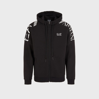 EA7 EMPORIO ARMANI TRAIN LOGO SERIES M T-TOP HOODIE FZ EXT LOGO 6RPM24PJHLZ1200 Černá