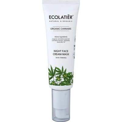 Ecolatier Nočný krém-maska na tvár s organickým konope 50 ml