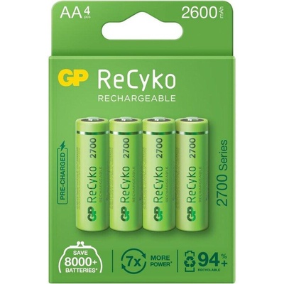 GP Batteries Акумулаторна Батерия GP R6 AA 2600mAh NiMH 4 бр (270AAHCE-EB4)