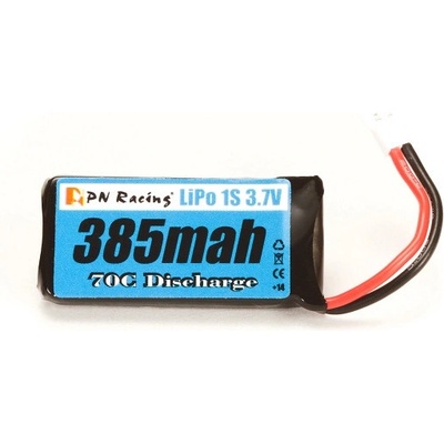 PN Racing LiPo 1S 3.7V 385mAh 70C Battery