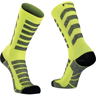 Northwave Husky Ceramic High Sock Yellow Fluo