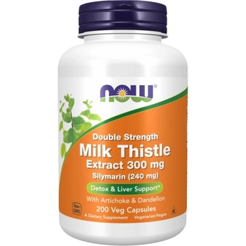 NOW Milk Thistle - Silymarin Extract | Double Strength with Artichoke & Dandelion [200 капсули]