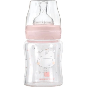 KikkaBoo Шише стъклено 120мл Hippo Dreams Pink (31302020119)