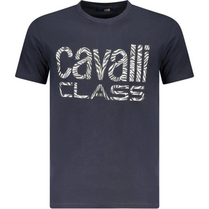 Cavalli class Тениска с къс ръкав за мъже cavalli class, Размер l, Цвят Синьо (txt61djd060_bl04502)