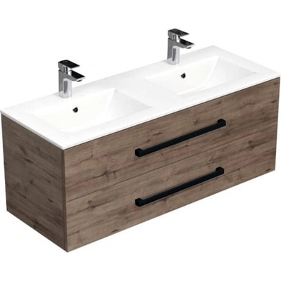 SAT Skříňka s umyvadlem Cube Way dub wellington mat CUBE46C1202DWMOD