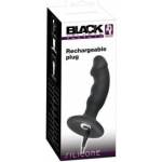 Black Velvets Rechargeable Flexible Intimate Plug 14cm - 7 Modes, Black