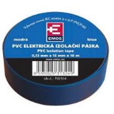 Emos F61514 páska izolační PVC 15 mm x 10 m modrá – Sleviste.cz