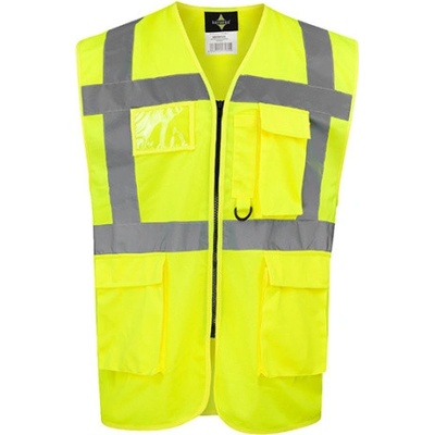 Korntex Hamburg Multifunkčná reflexná vesta KX810 Signal Yellow