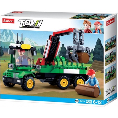 Sluban B0778 Traktor s prívesom na polená