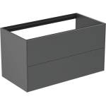 Ideal Standard Atelier Conca стенен шкаф за монтаж в антрацит мат с 2 чекмеджета 100 см (T4357Y2)