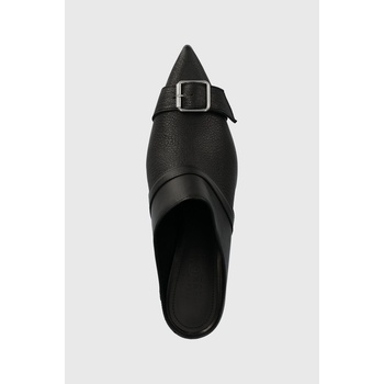 MM6 Maison Margiela Кожени обувки с тънък ток MM6 Maison Margiela Slipper в черно S66WX0056 (S66WX0056)