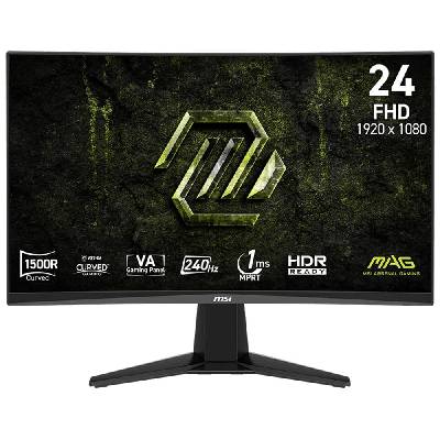 Монитор MSI MAG 245F X24, 23.6" (59.94cm), VA панел, 240Hz, Full HD, 1ms, 100 000 000: 1, 300cd/m2, DisplayPort, HDMI (9S6-3BD01M-002)
