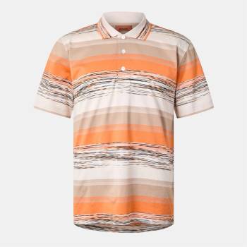 Missoni Блуза с яка Missoni Men's Fine Knit Streamlined Fit Short Sleeve Polo Shirt - Orange Beige