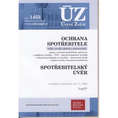ÚZ 1453 Ochrana spotřebitele