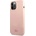 Lacoste Liquid Silicone Glossy Printing Logo Case - дизайнерски силиконов калъф за iPhone 13 Pro Max (розов)