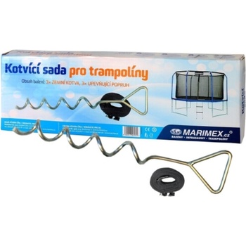 Marimex Sada kotvicí s kovovou sponou (3 ks vrtáků) - trampolína