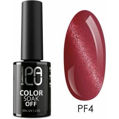 PALU Gelový lak Portofino PF4 Cat Eye malinově červený 11 g