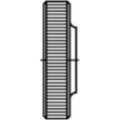 TOOLCRAFT TO-5447949 ryhovaná matica M6 DIN 467 mosaz 50 ks