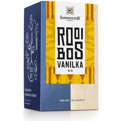 Sonnentor Rooibos vanilka BIO porciovaný jednokomorový 18 vrecúšok