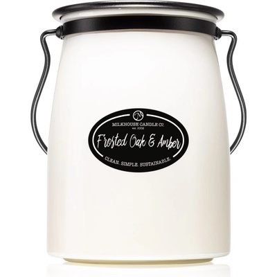 Milkhouse Candle Co. Creamery Frosted Oak & Amber Butter Jar 624 g