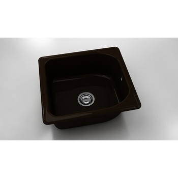 Image 1 of FAT Mивка Classic 209, Polymer marble, 18 Тъмно венге, с включен сифон