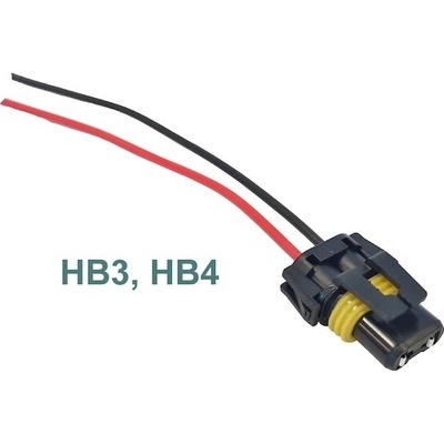 Patice autožárovky HB3, HB4 - plast