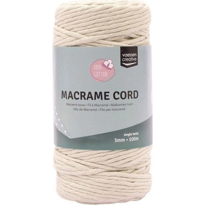 Vaessen Creative Macramé příze 3mmx100m natural