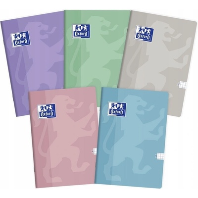Oxford Škôlka kockovaný Touch Pastel A5 5 kusov