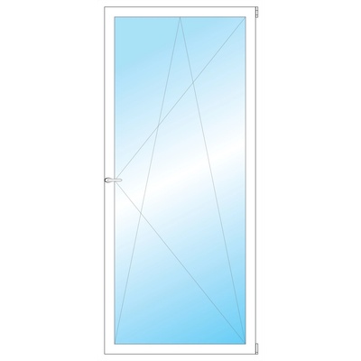 OKNA HNED Plastové okno 93x203 cm bílé otevíravé a sklopné pravé