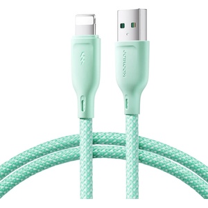 JOYROOM Здрав кабел с въжена оплетка и бързо зареждане за устройства с USB-А към Lightning кабел за Apple устройства с Lightning порт - Joyroom Multi Color USB-A to Lightning Cable (100 см) (зелен) (S-A34)