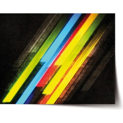 Sablio Plagát Pruhovaná abstrakcia - 90x60 cm