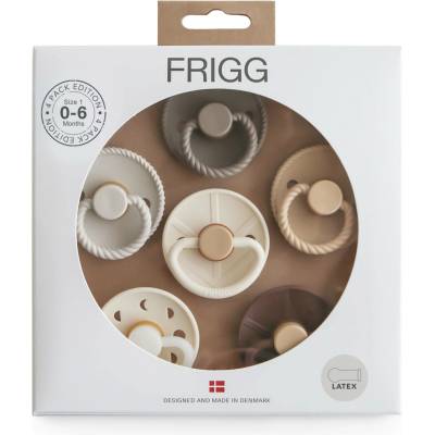 Frigg Set kaučuk 6ks dudlíků Earthy Wonder