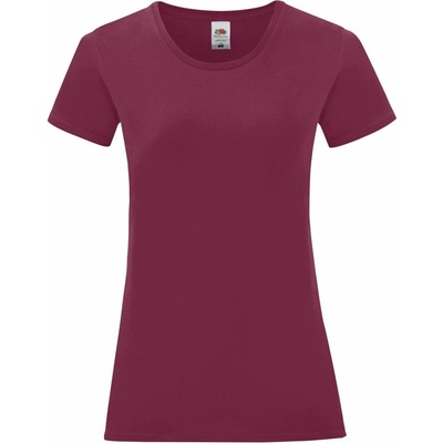 Fruit Of The Loom Lady-fit Iconic 150 T bordó