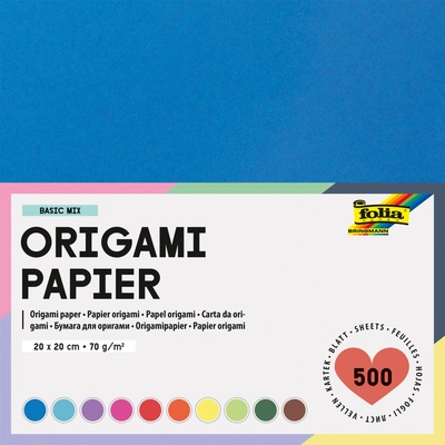 Folia Bringmann Origami papír mix 10 barev 500 listů 20x20 cm