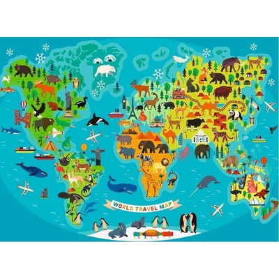 Ravensburger mapa světa 150 dílků