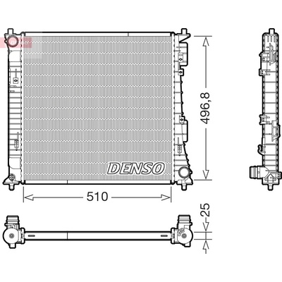 Chladič motora DENSO DRM43017