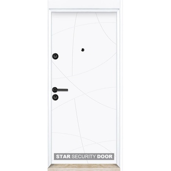 Image 1 of Starsteeldoor Блиндирана врата Parkdor SL 127 Бяла (цена без монтаж)