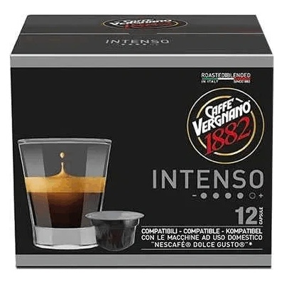 12 капсули Caffe Vergnano 1882 INTENSO съвместими с кафемашини NESCAFE® Dolce Gusto®