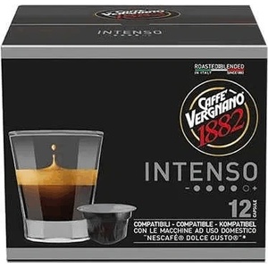  12 капсули Caffe Vergnano 1882 INTENSO съвместими с кафемашини NESCAFE® Dolce Gusto®