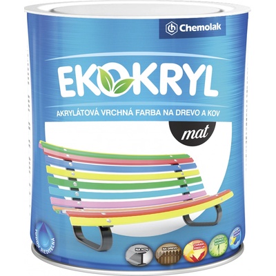 Chemolak Ekokryl mat 0603 Slonová kosť 0,6L