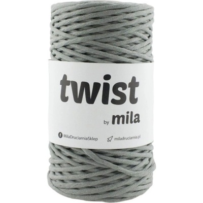 MILA macramé šňůra TWIST 3mm Inox