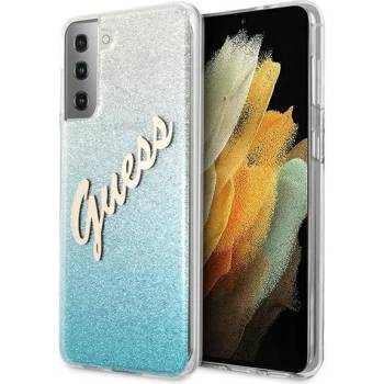 GUESS Защитен калъф Cover Guess Glitter Gradient за Samsung Galaxy S21 Plus GUHCS21MPCUGLSBL, Light Blue (GUE001179)