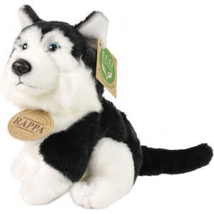 Rappa Плюшена играчка Rappa Еко приятели - Хъски, 16 cm, черно (209749-2) - baby