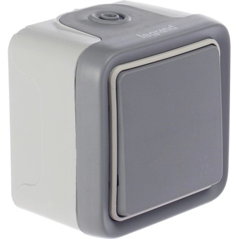 Legrand Девиаторен ключ открит монтаж IP55 цвят Сив Plexo - 069711E (069711E)