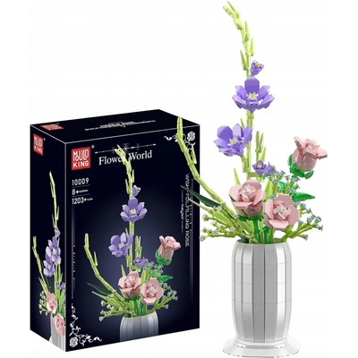 Mould King 10009 Květiny ve váze Růže a mečík