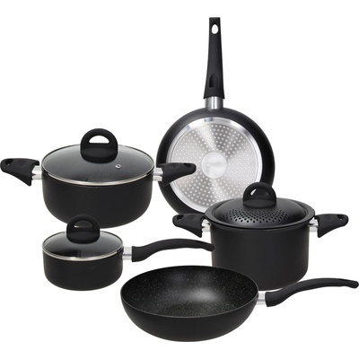 Tognana Комплект съдове за готвене grancucina rock in, 8 части, черен (v979119rkbla)