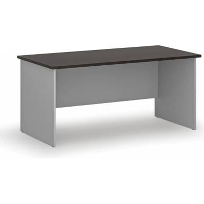 PRIMO Kancelársky písací stôl rovný GRAY, 1600 x 800 mm, sivá/wenge