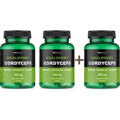 Královský Cordyceps pro podporu kondice 3 x 60 kapslí