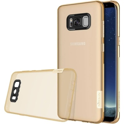 Nillkin Силиконов Калъф за Samsung S8, Nillkin Nature Case, Златист (6902048138483)